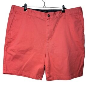 Nautica Deck Shorts Mens 40W Salmon Coral Classic Fit Bermuda Resortwear Preppy